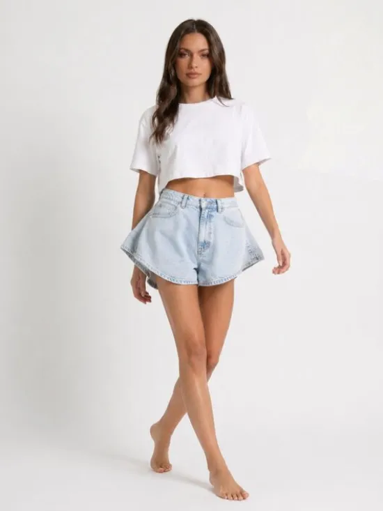 MissDenim Szorty jeansowe Skorts Niebieski Regular Fit