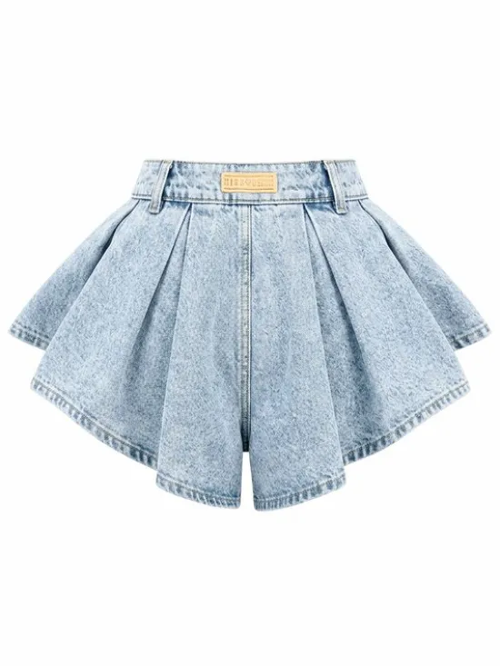 MissDenim Szorty jeansowe Skorts Niebieski Regular Fit