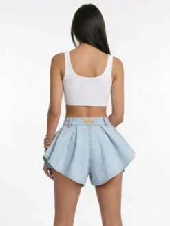 MissDenim Szorty jeansowe Skorts Niebieski Regular Fit