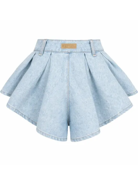 MissDenim Szorty jeansowe Skorts Niebieski Regular Fit