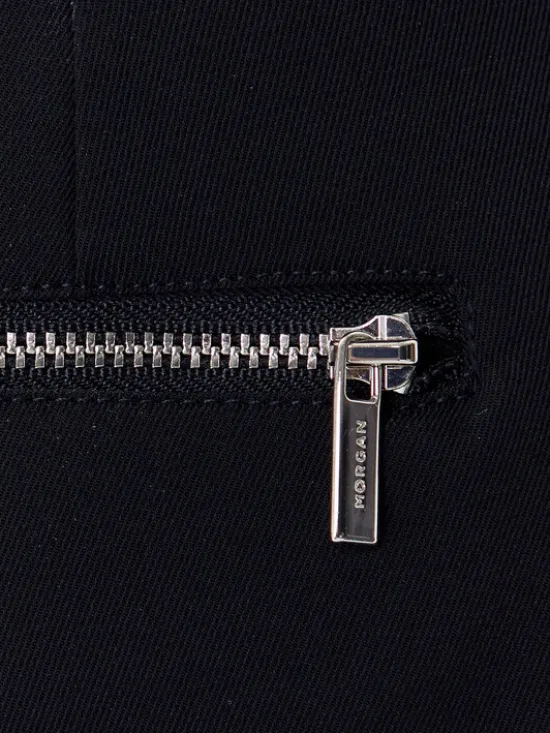 Morgan Bluzka 252-COZIP Granatowy Slim Fit