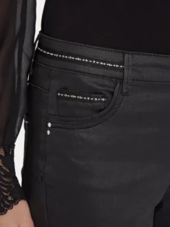 Morgan Jeansy 252-PALAO Czarny Slim Fit