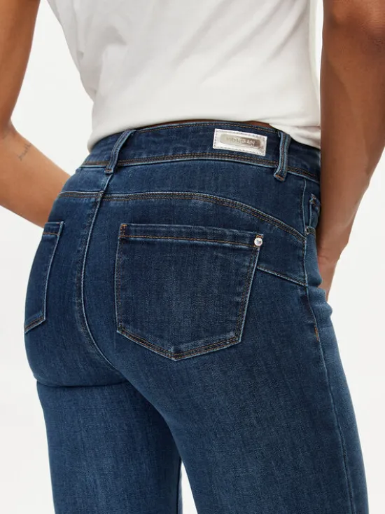 Morgan Jeansy 201-POM.P Granatowy Slim Fit