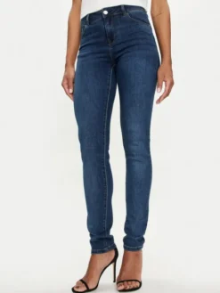 Morgan Jeansy 201-POM.P Granatowy Slim Fit