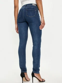 Morgan Jeansy 201-POM.P Granatowy Slim Fit
