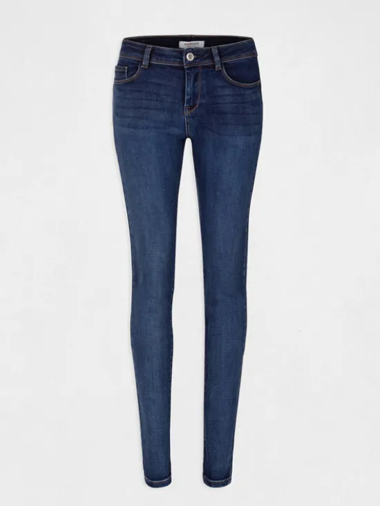 Morgan Jeansy 201-POM.P Granatowy Slim Fit
