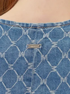 Morgan Kamizelka 252-COSHEL Niebieski Slim Fit