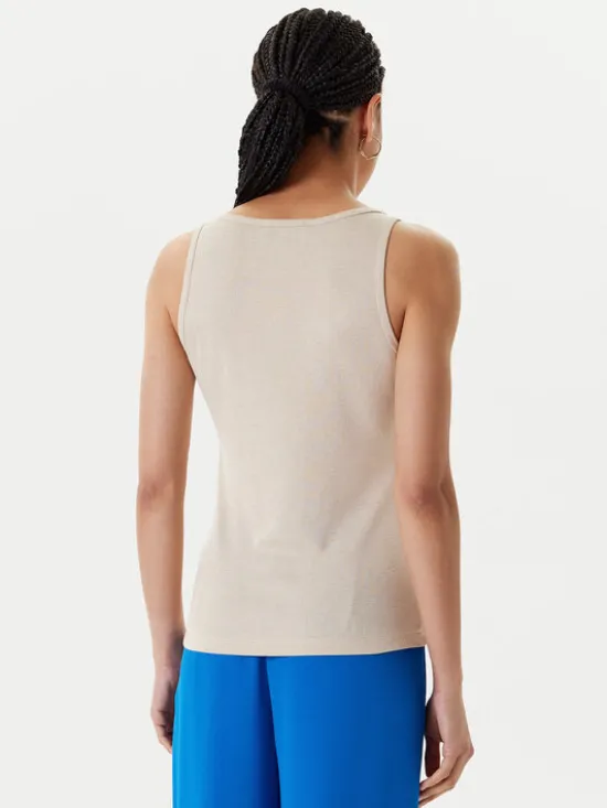 Morgan Top 251-DIDONI Beżowy Slim Fit