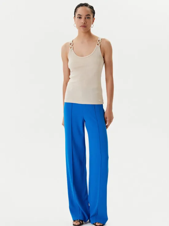 Morgan Top 251-DIDONI Beżowy Slim Fit
