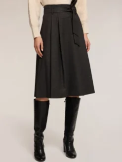 Motivi Spódnica midi 1028Q001194N0V3 Szary A-Line Fit