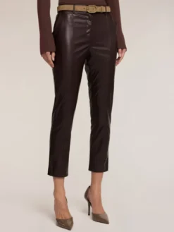 Motivi Spodnie materiałowe P033Q004382N022 Brązowy Skin Fit