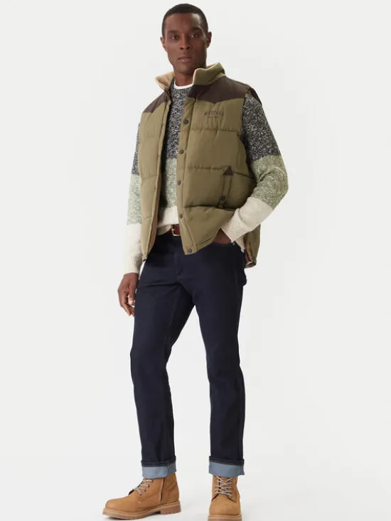Mustang Kamizelka Dublin 1016901 Zielony Regular Fit
