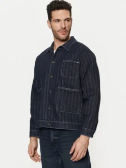 Mustang Kurtka jeansowa Monowi 1015900 Granatowy Boxy Fit