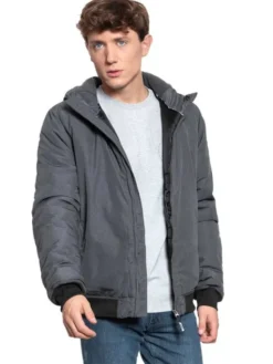 Mustang Kurtka przejściowa DANIEL H BLOUSON Szary Regular Fit
