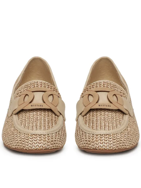Mustang Loafersy 1489-402 Beżowy