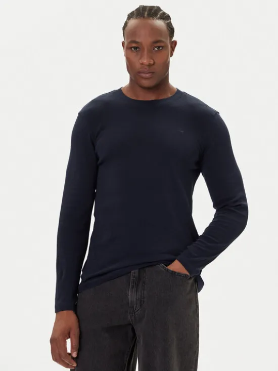 Mustang Longsleeve Arlington 1016875 Granatowy Slim Fit