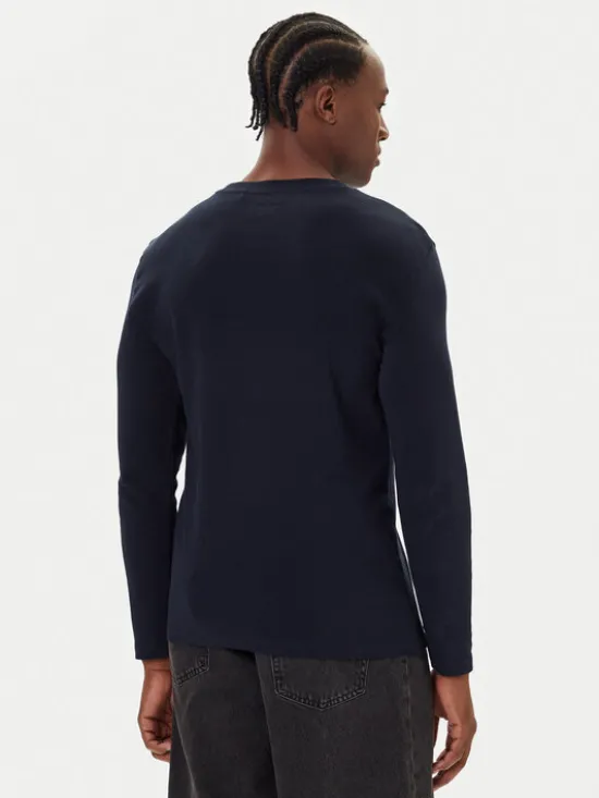 Mustang Longsleeve Arlington 1016875 Granatowy Slim Fit
