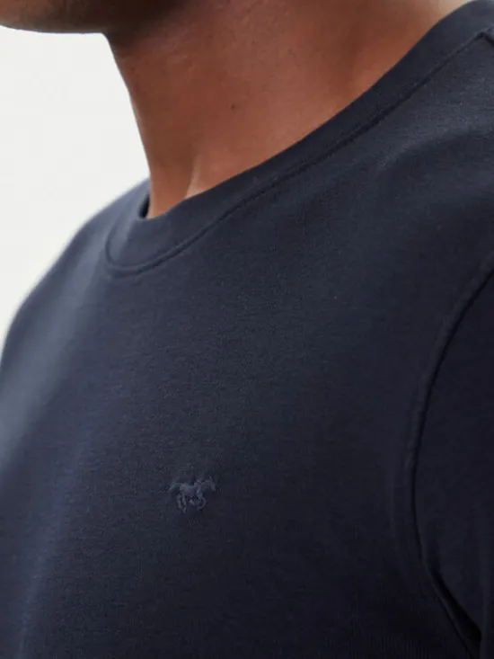 Mustang Longsleeve Arlington 1016875 Granatowy Slim Fit