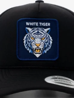 MyStars Czapka z daszkiem z Białym Tygrysem Tiger Czarny