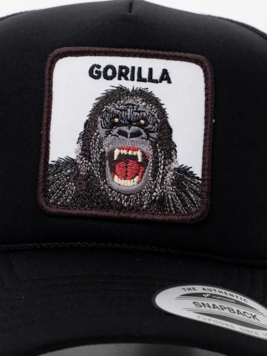 MyStars Czapka z daszkiem z Gorylem Gorilla Czarny