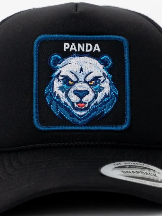 MyStars Czapka z daszkiem z Pandą Panda Czarny
