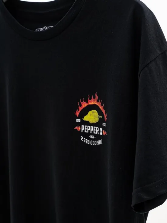 MyStars Komplet t-shirtów Zestaw 3 Koszulki Paryczki ostre Hot Peppers Czarny Regular Fit