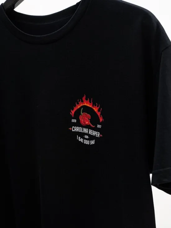 MyStars Komplet t-shirtów Zestaw 3 Koszulki Paryczki ostre Hot Peppers Czarny Regular Fit