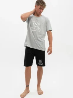 MyStars Piżama Piżama Męska Bawełniana Szara MyStars Teddy Pjs XL Szary Regular Fit
