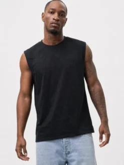 MyStars Tank top Klasyczna bez logo 132472 Czarny Regular Fit