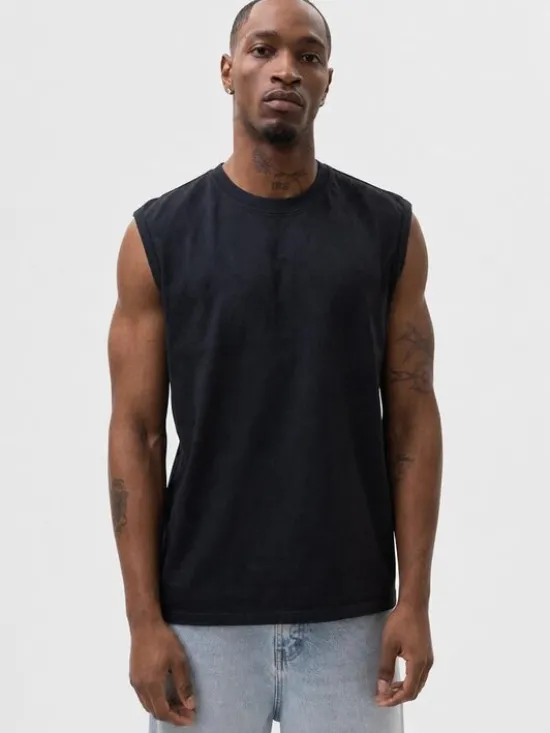 MyStars Tank top Klasyczna bez logo 132472 Czarny Regular Fit
