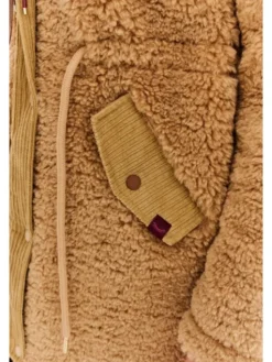 NAOKO Płaszcz zimowy Wooden Whisper Beżowy Regular Fit