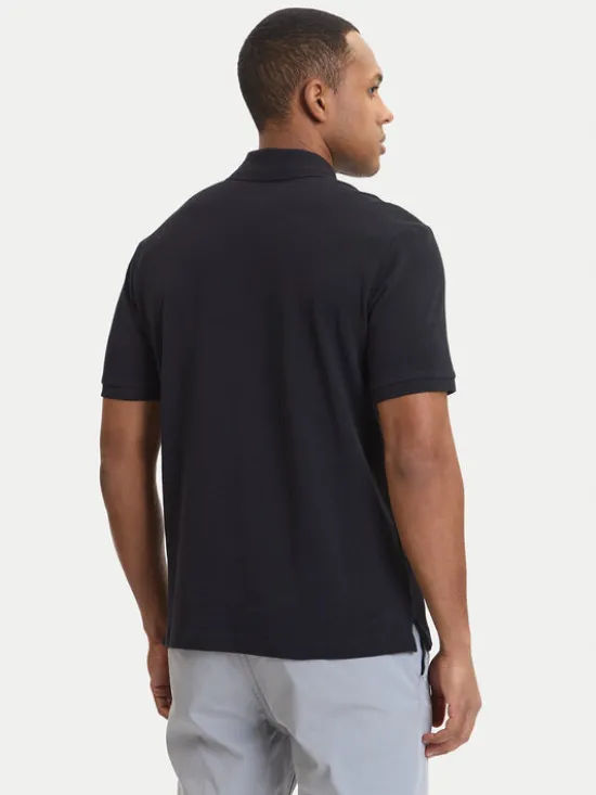 Napapijri Polo E-Small Box NP0A88TQ Czarny Relaxed Fit
