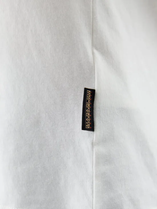 Napapijri T-Shirt NP0A4IP1 Biały Regular Fit
