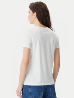 Napapijri T-Shirt NP0A4IP1 Biały Regular Fit