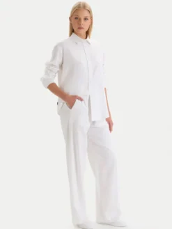 Nautica Koszula W126-NALST-1019- 01X Biały Regular Fit