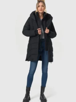 Navahoo Kurtka zimowa Knutschilein Czarny Regular Fit