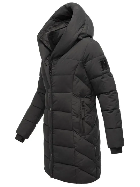 Navahoo Kurtka zimowa Knutschilein Czarny Regular Fit
