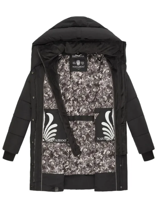 Navahoo Kurtka zimowa Knutschilein Czarny Regular Fit