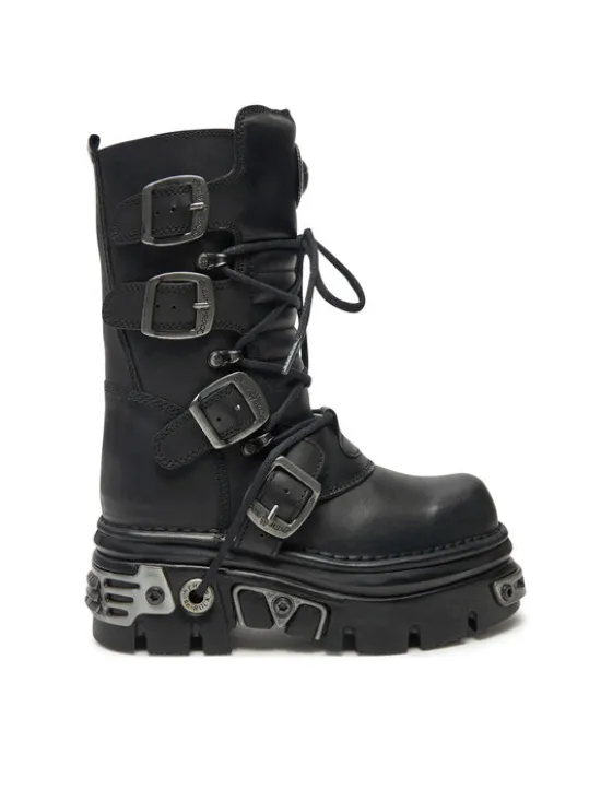 NEW ROCK Glany M-373-S4 Czarny
