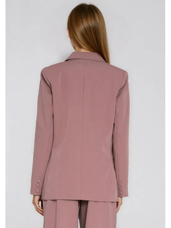 NIFE Marynarka Z88 Brązowy Oversize