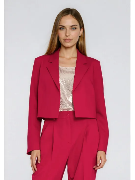 NIFE Marynarka Z94 Czerwony Regular Fit