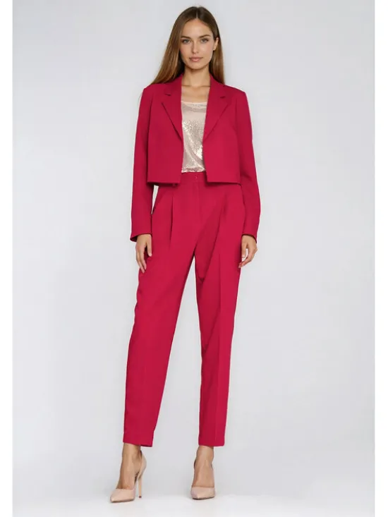 NIFE Marynarka Z94 Czerwony Regular Fit