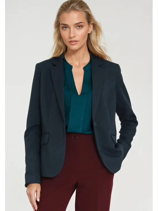 NIFE Marynarka Z83 Granatowy Classic Fit