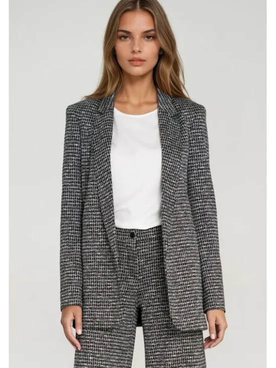 NIFE Marynarka Z84 Szary Blazer Fit