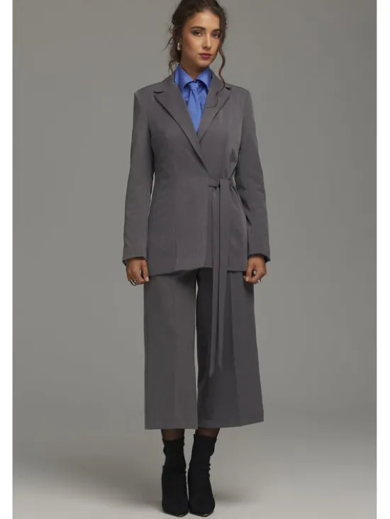 NIFE Marynarka Z104 Szary Regular Fit