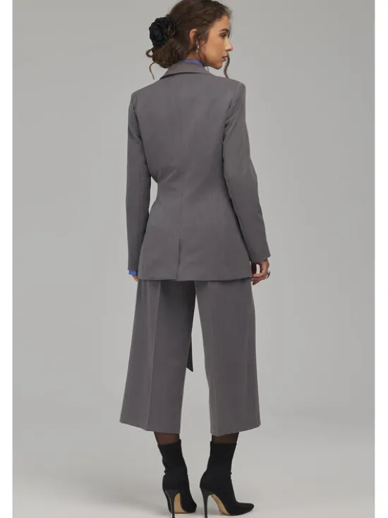 NIFE Marynarka Z104 Szary Regular Fit