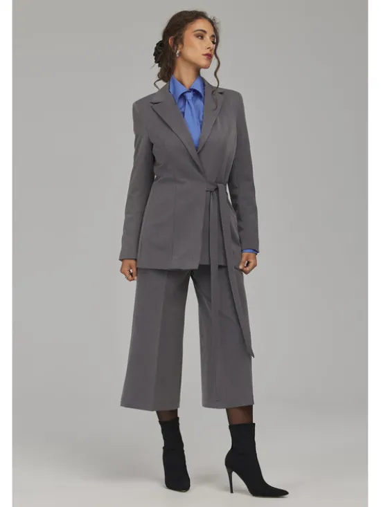 NIFE Marynarka Z104 Szary Regular Fit