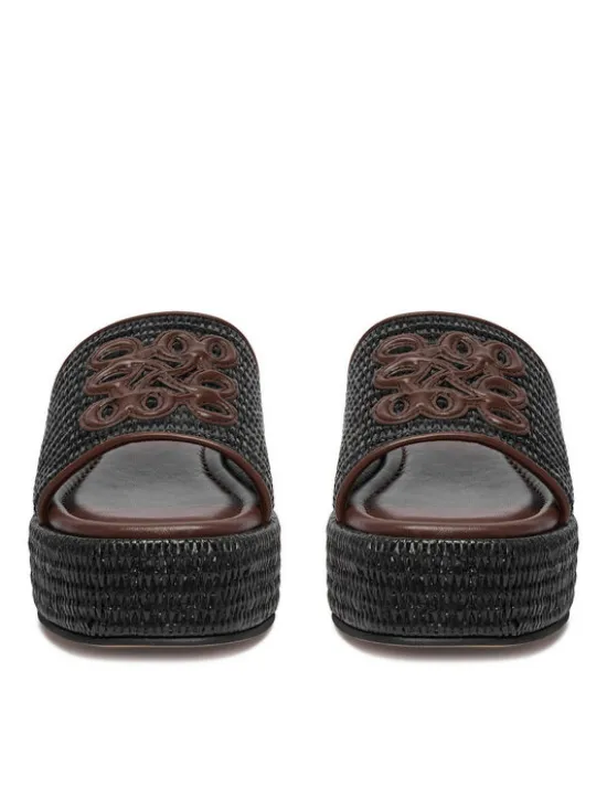 Nine West Klapki EO-259-8201 Czarny