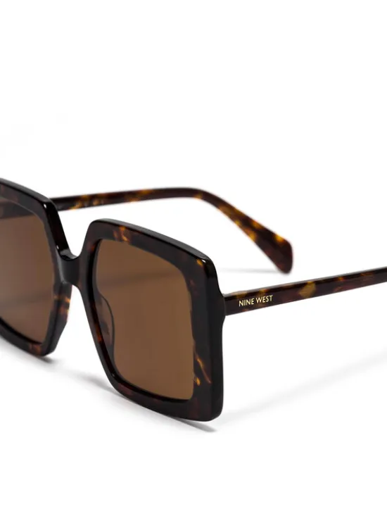 Nine West Okulary przeciwsłoneczne NW 6629S Brązowy