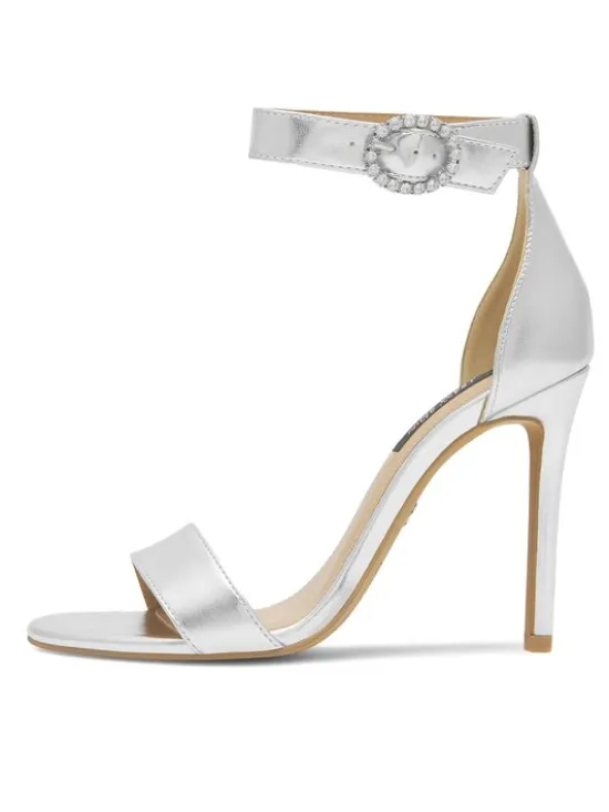 Nine West Sandały WFA2646-1 Srebrny